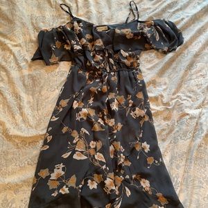 Off the shoulder dress with straps